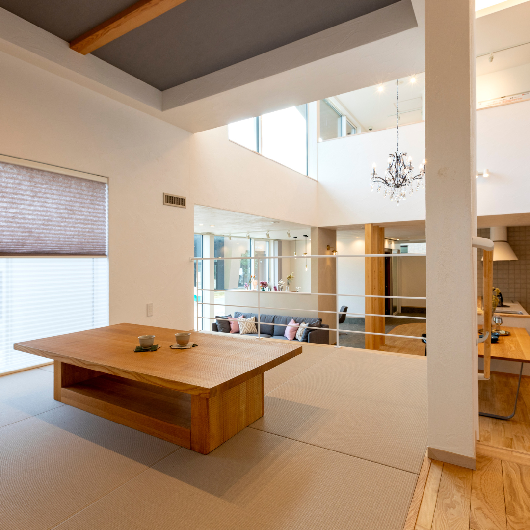 金沢の二俣和紙を使用したスキップ和室│金沢展示場