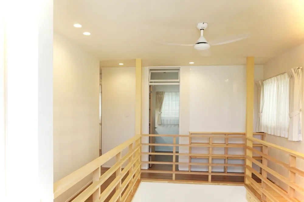 吹き抜け 株式会社ファンデザインワークス/FANDESIGNWORKSの施工事例 石川県 かほく市 MY 様邸 | 長期優良 パッシブ ZEH住宅 BELS評価 5つ星 HEAT20 G2グレード