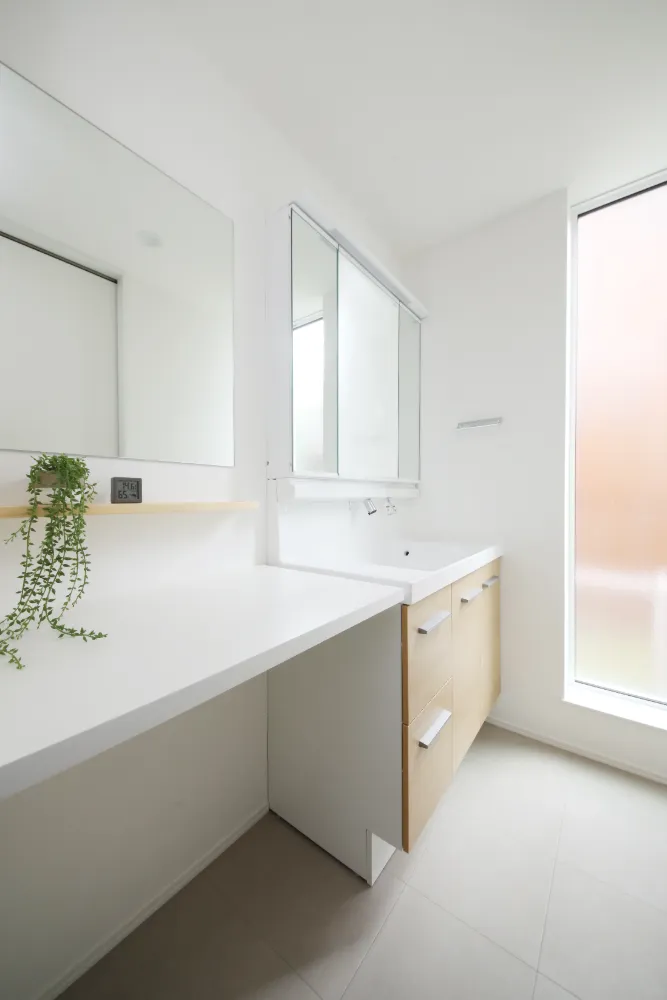 清潔感のある洗面