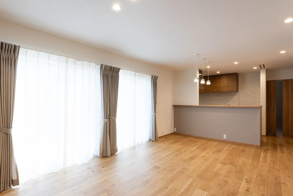 東からの光があふれる直列型LDK