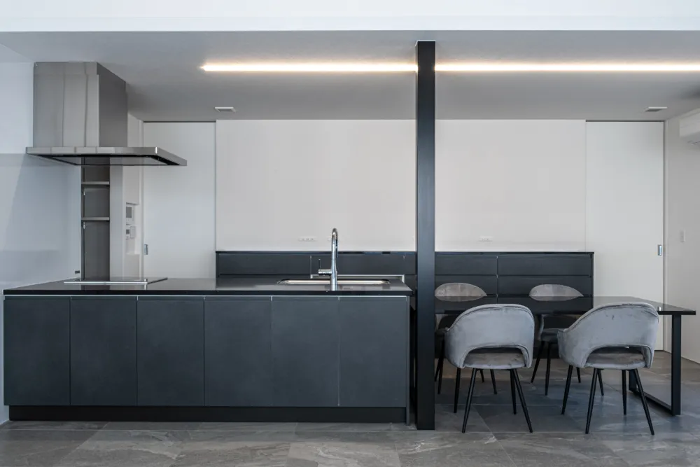 リビングと繋がるプライベートテラス