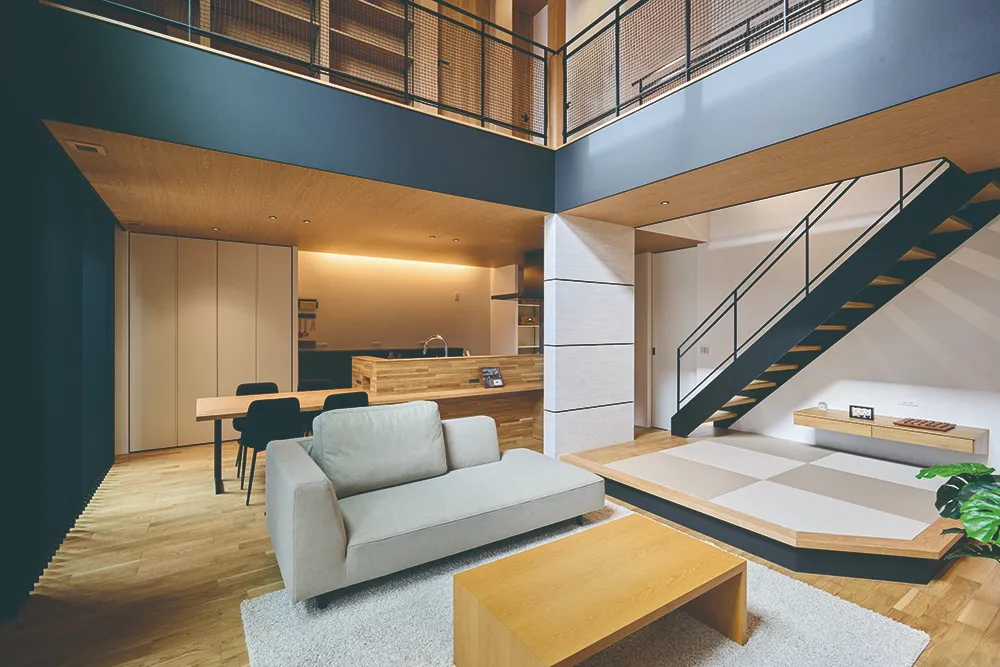 開放的なLDK空間