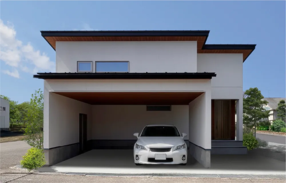 ※外観画像は実際の建物、内観写真はAI生成による完成イメージです。