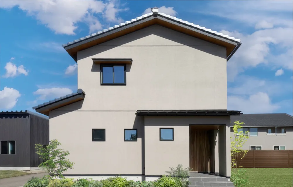 ※外観画像は実際の建物、内観写真はAI生成による完成イメージです。