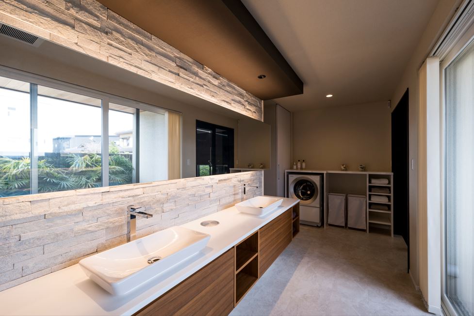 ホテルライクな洗面空間