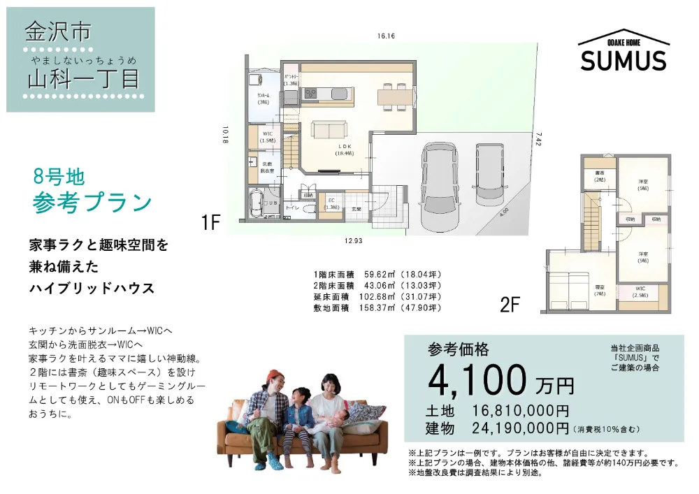 ８号地おすすめ参考プラン