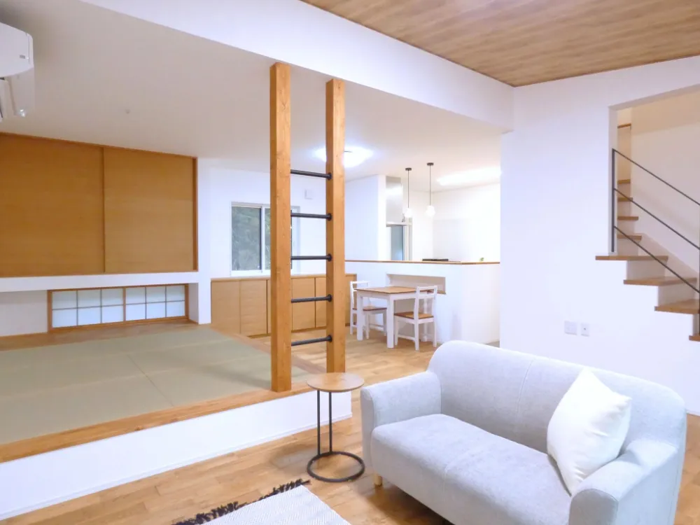 自然と家族が集まる！畳のぬくもりと季節を感じる家